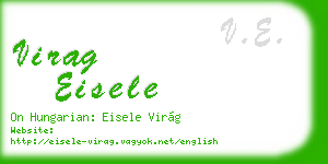 virag eisele business card