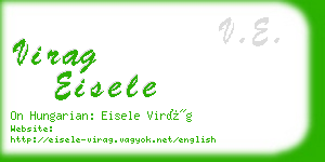 virag eisele business card